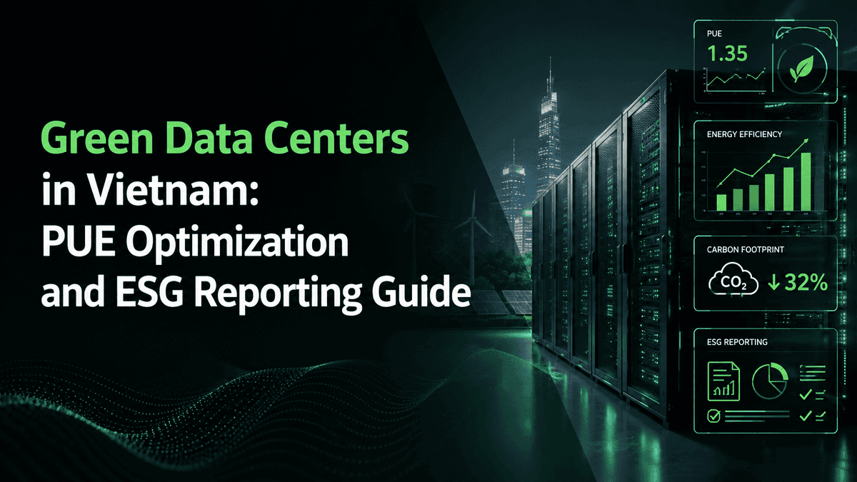 Green Data Centers in Vietnam: PUE Optimization and ESG Reporting Guide