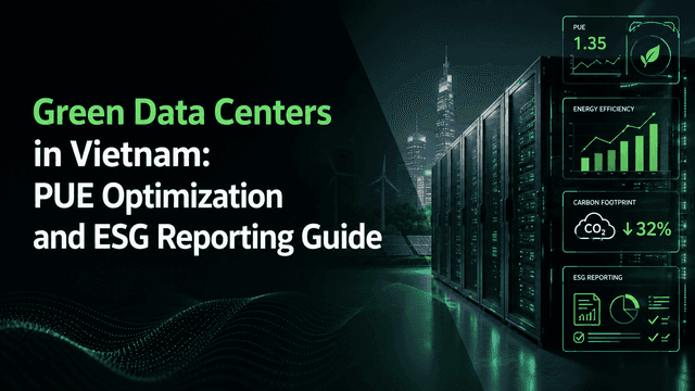 Green Data Centers in Vietnam: PUE Optimization and ESG Reporting Guide