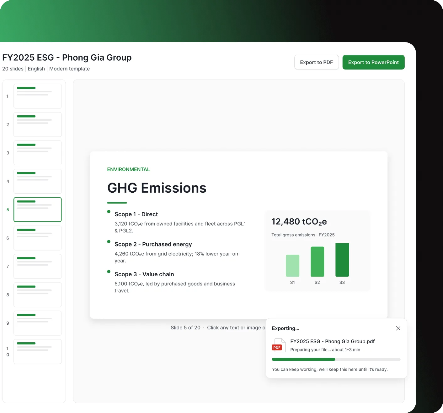 Aegis - Generate ESG Reports